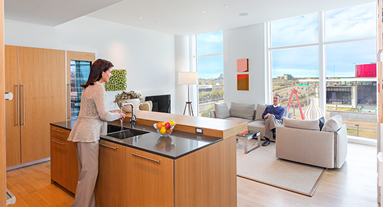 Museum Tower Luxury Condos in Downtown Dallas Model Interiors Contemporary 4