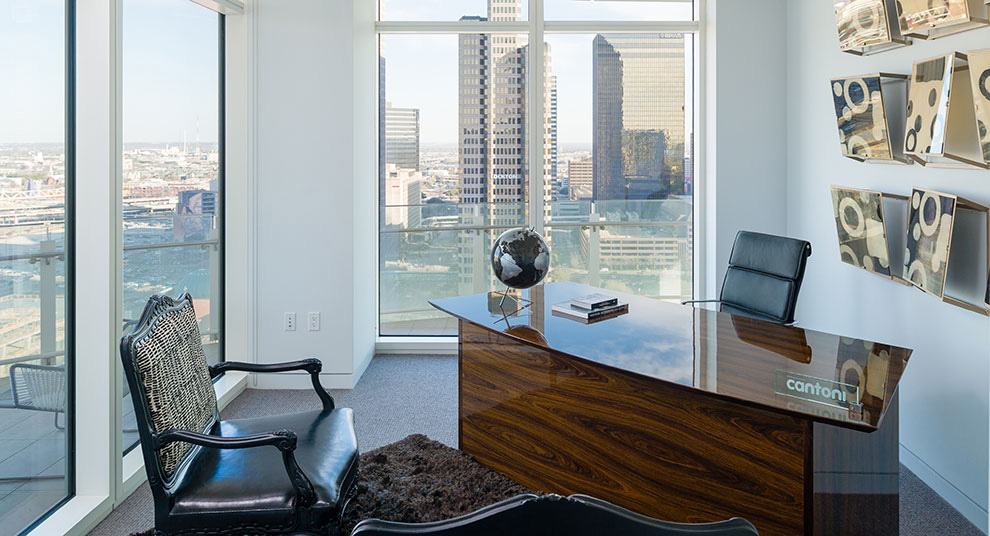 Museum Tower Luxury Condos in Downtown Dallas Model Interiors Modern 9